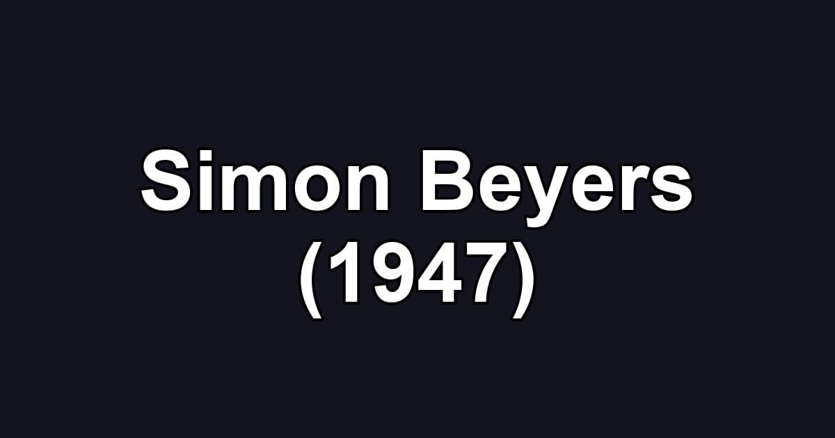Simon Beyers (1947)