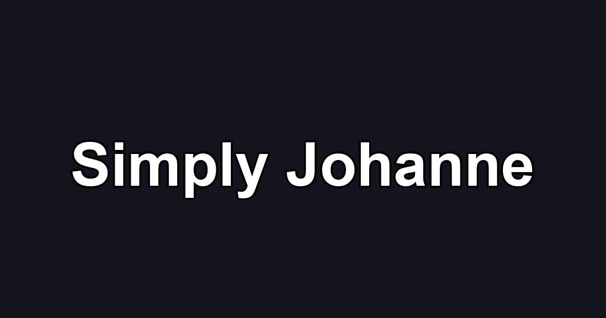 Simply Johanne