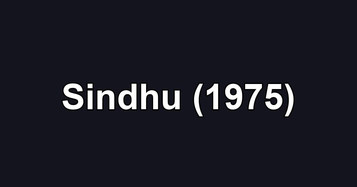 Sindhu (1975)