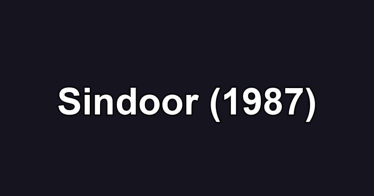 Sindoor (1987)
