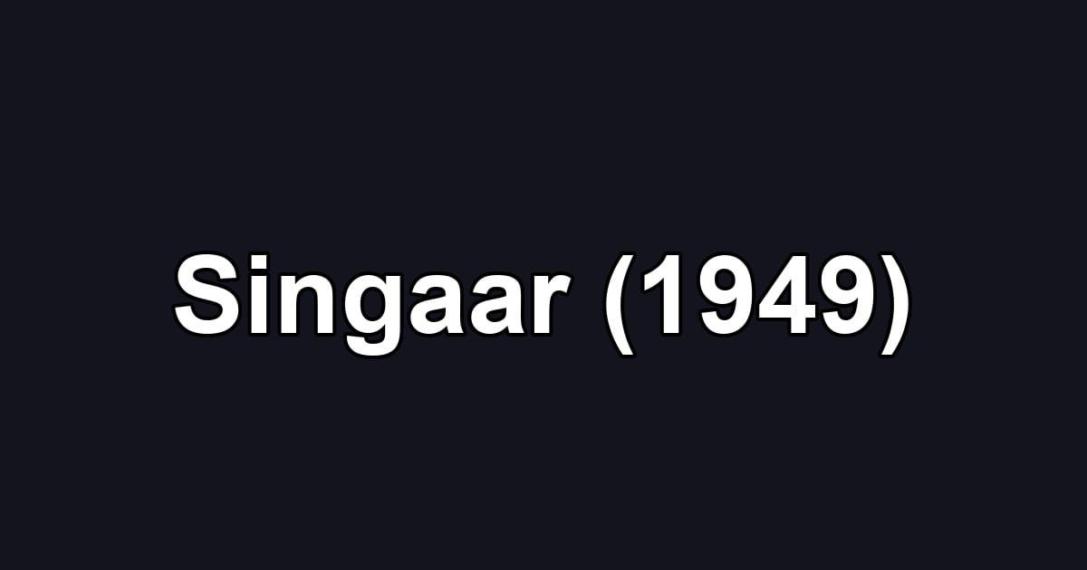 Singaar (1949)