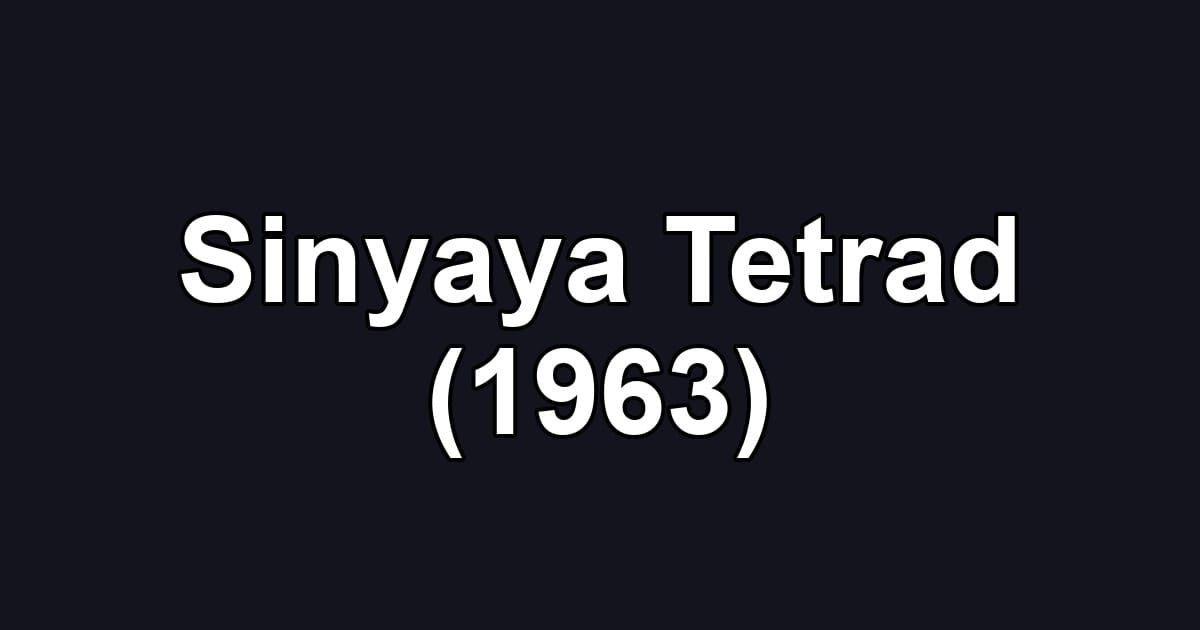 Sinyaya Tetrad (1963)