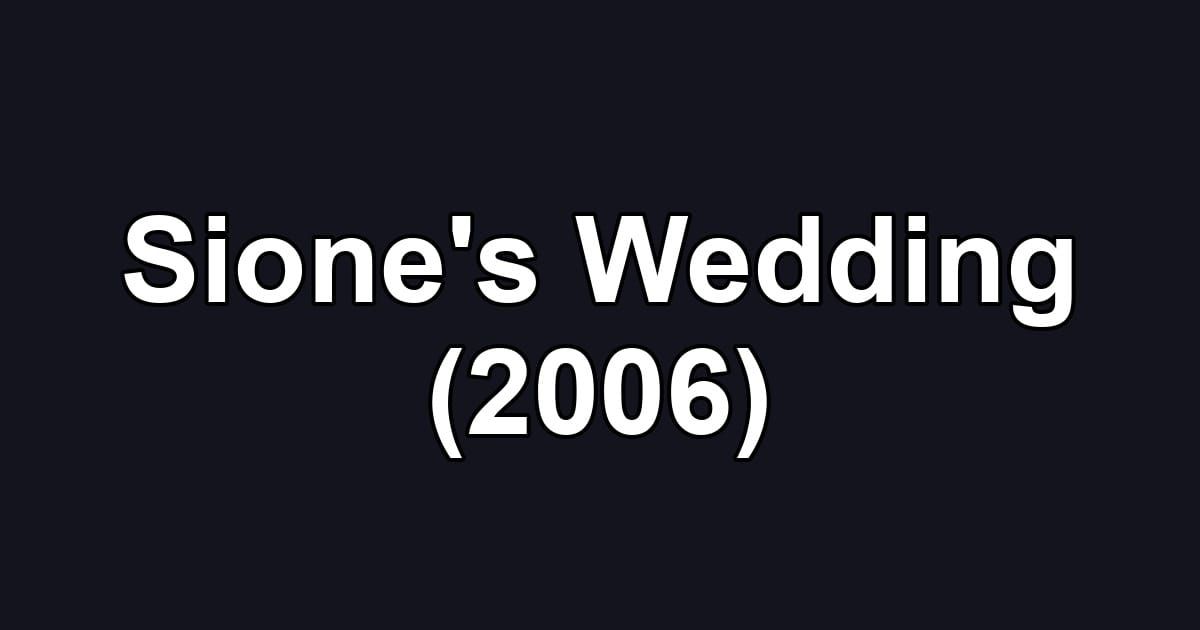 Sione's Wedding (2006)