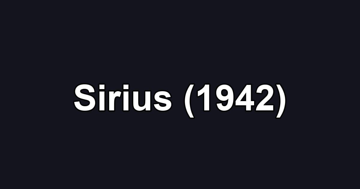 Sirius (1942)