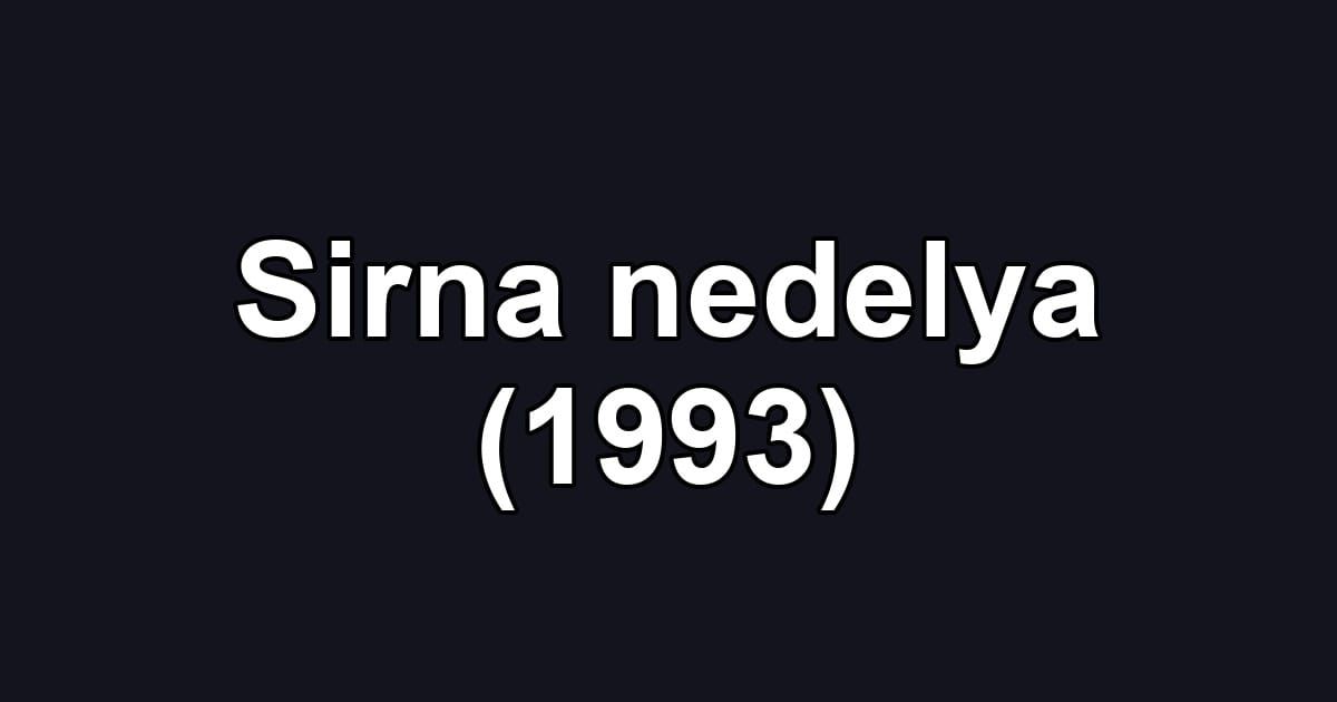 Sirna nedelya (1993)