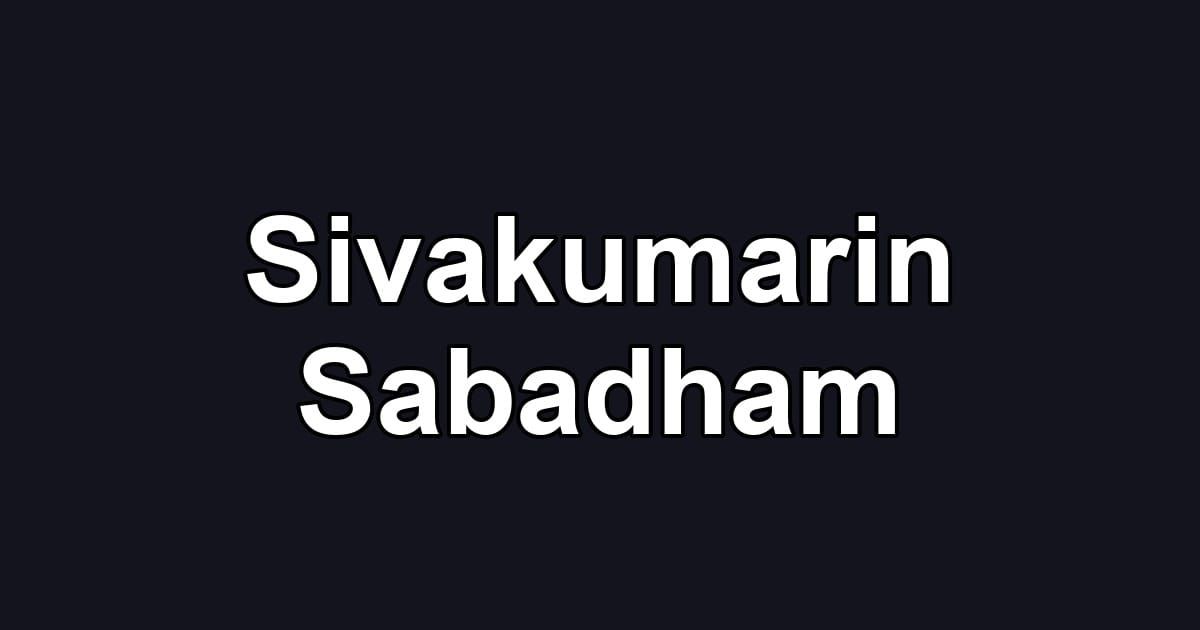 Sivakumarin Sabadham
