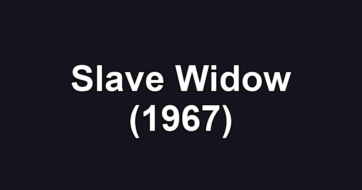 Slave Widow (1967)