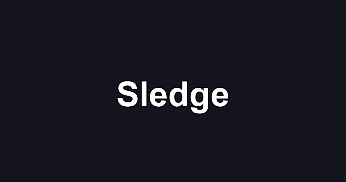 Sledge