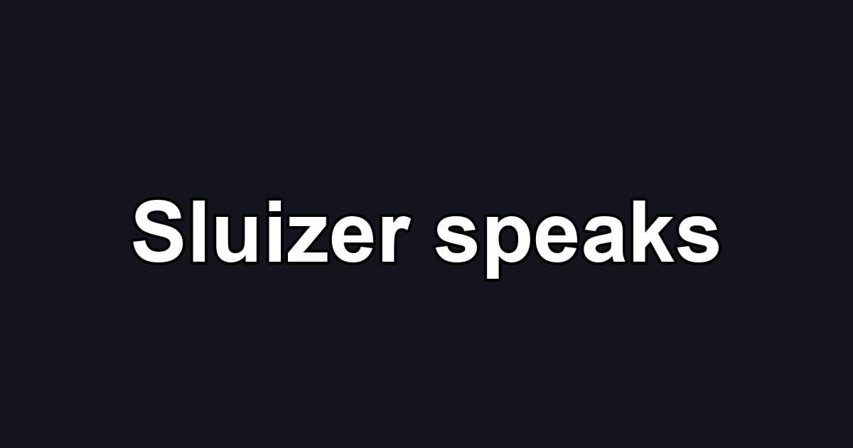 Sluizer speaks