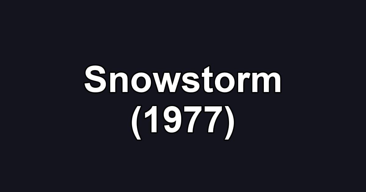 Snowstorm (1977)