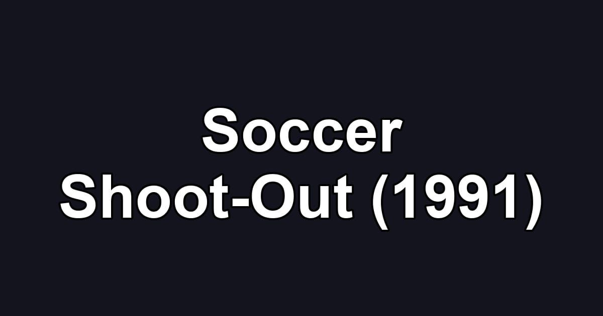 Soccer Shoot-Out (1991)