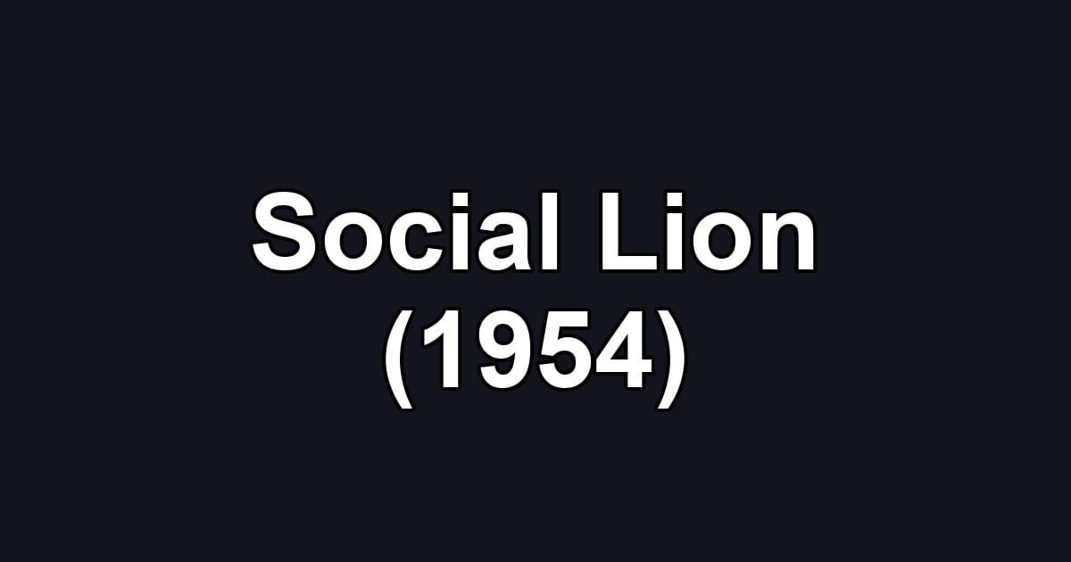 Social Lion (1954)