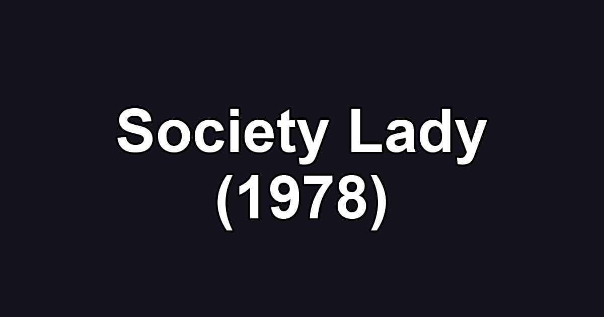 Society Lady (1978)