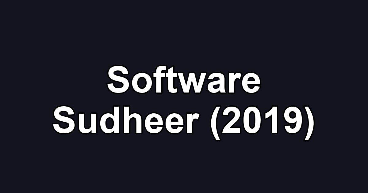 Software Sudheer (2019)