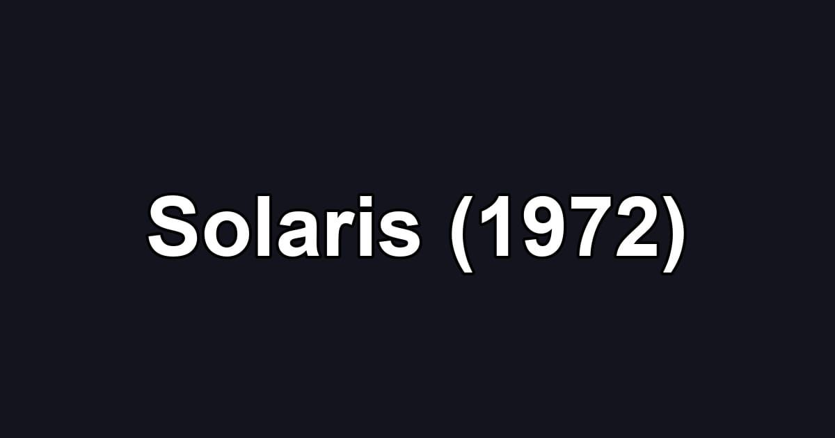 Solaris (1972)
