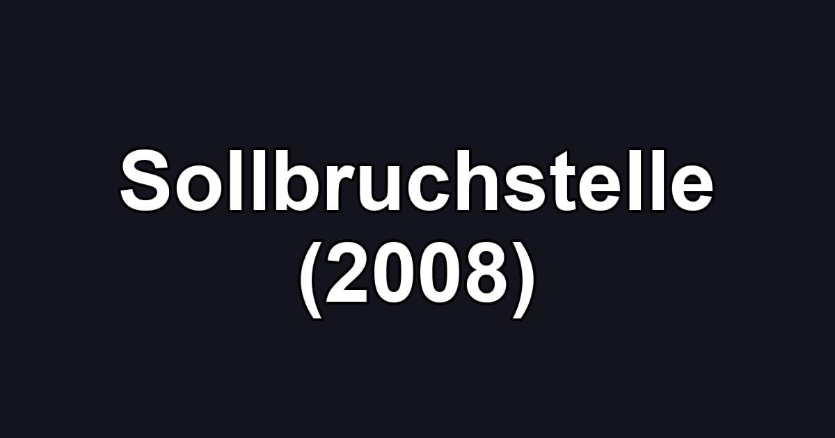 Sollbruchstelle (2008)