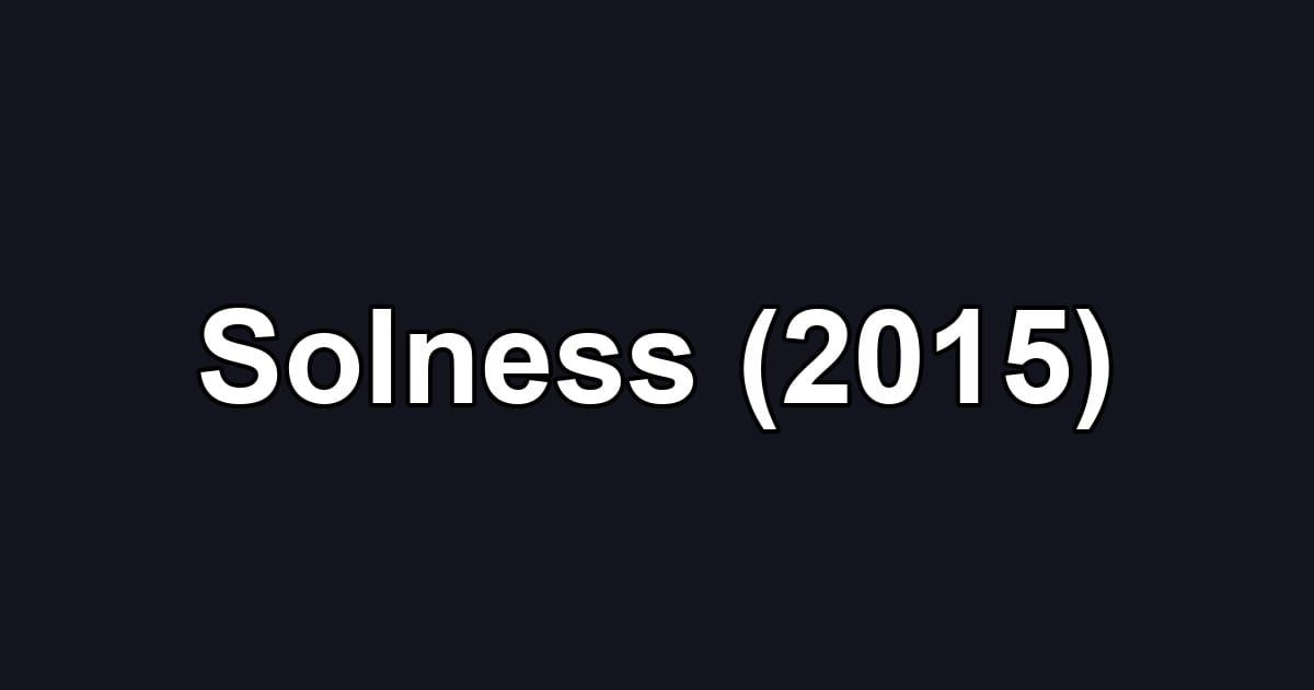 Solness (2015)