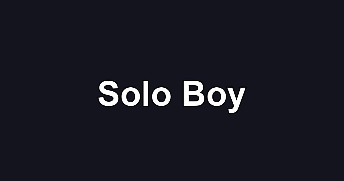 Solo Boy