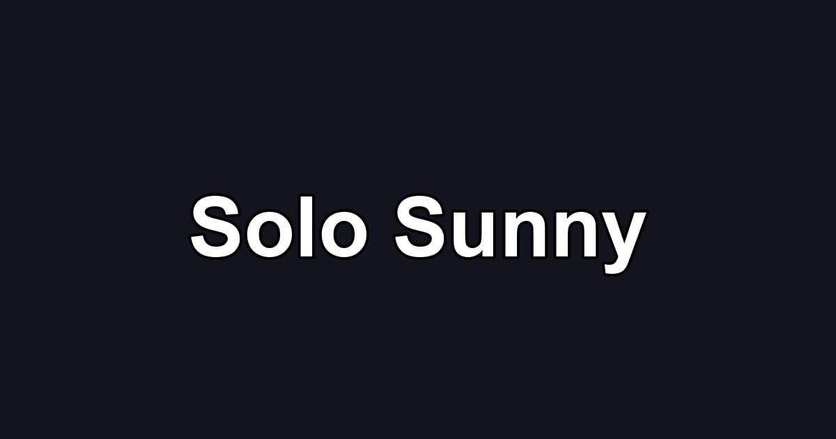 Solo Sunny