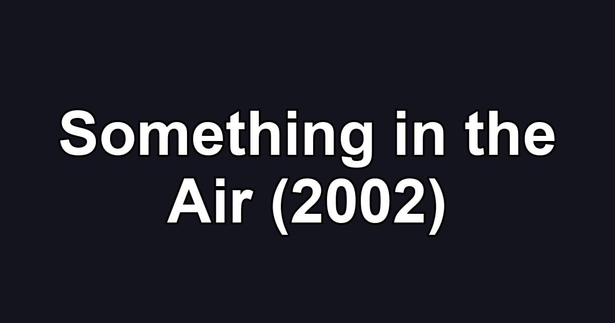 Something in the Air (2002)