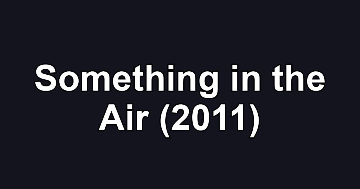 Something in the Air (2011)
