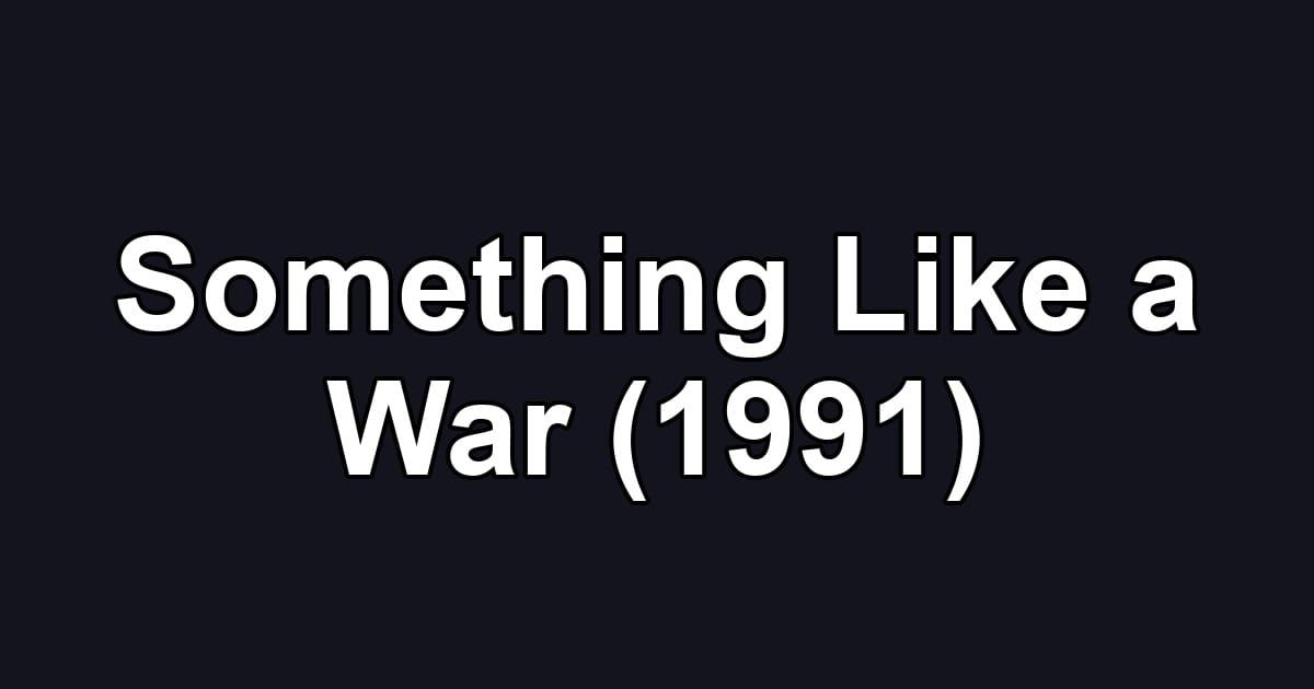 Something Like a War (1991)