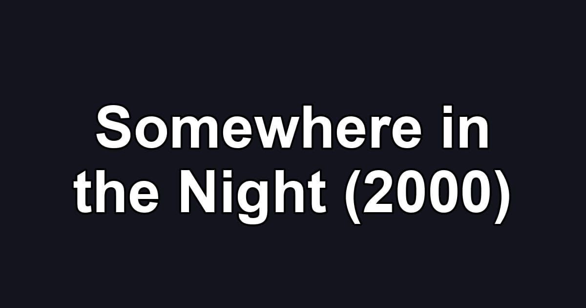 Somewhere in the Night (2000)