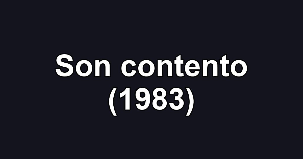 Son contento (1983)