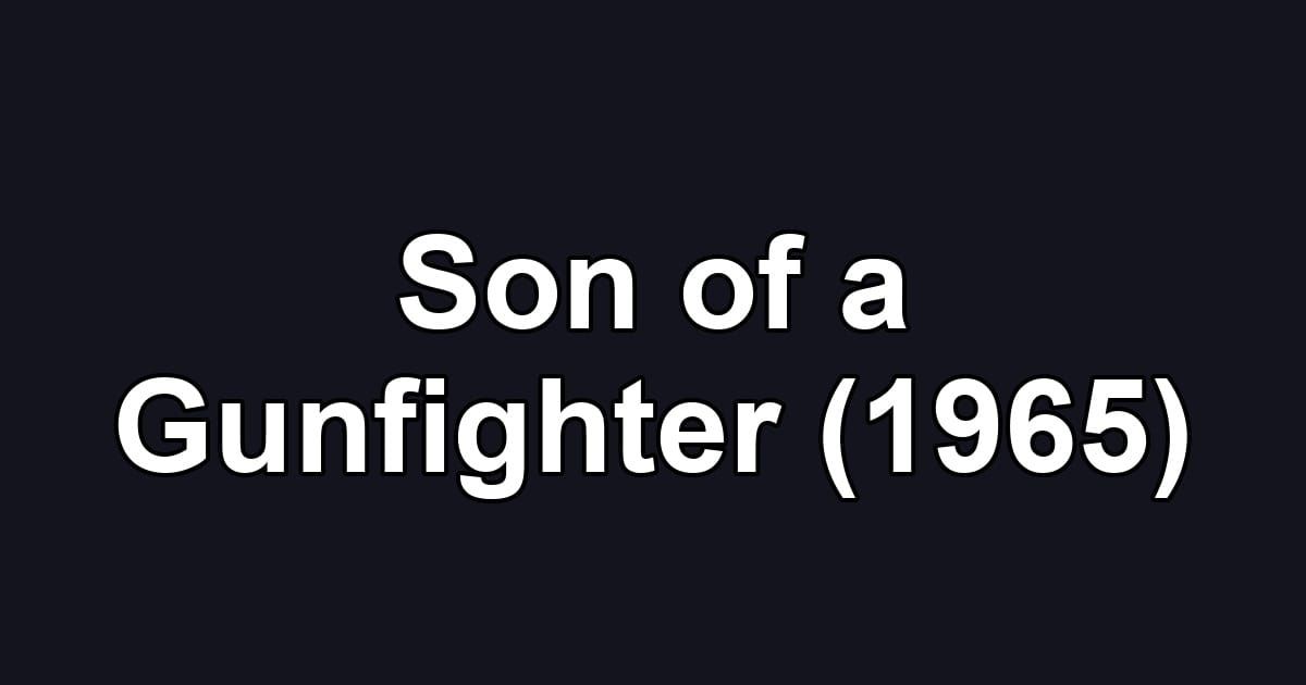 Son of a Gunfighter (1965)
