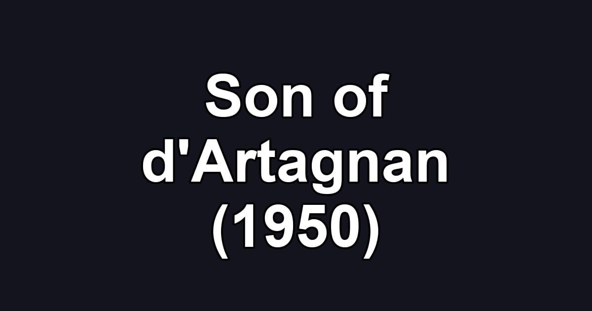 Son of d'Artagnan (1950)
