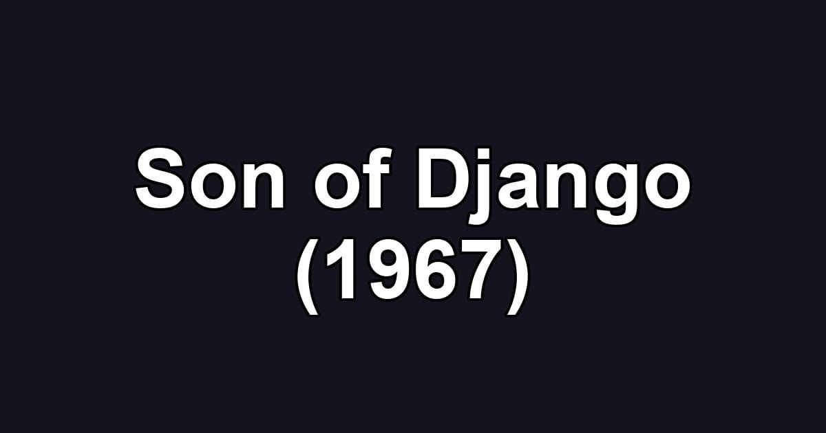 Son of Django (1967)