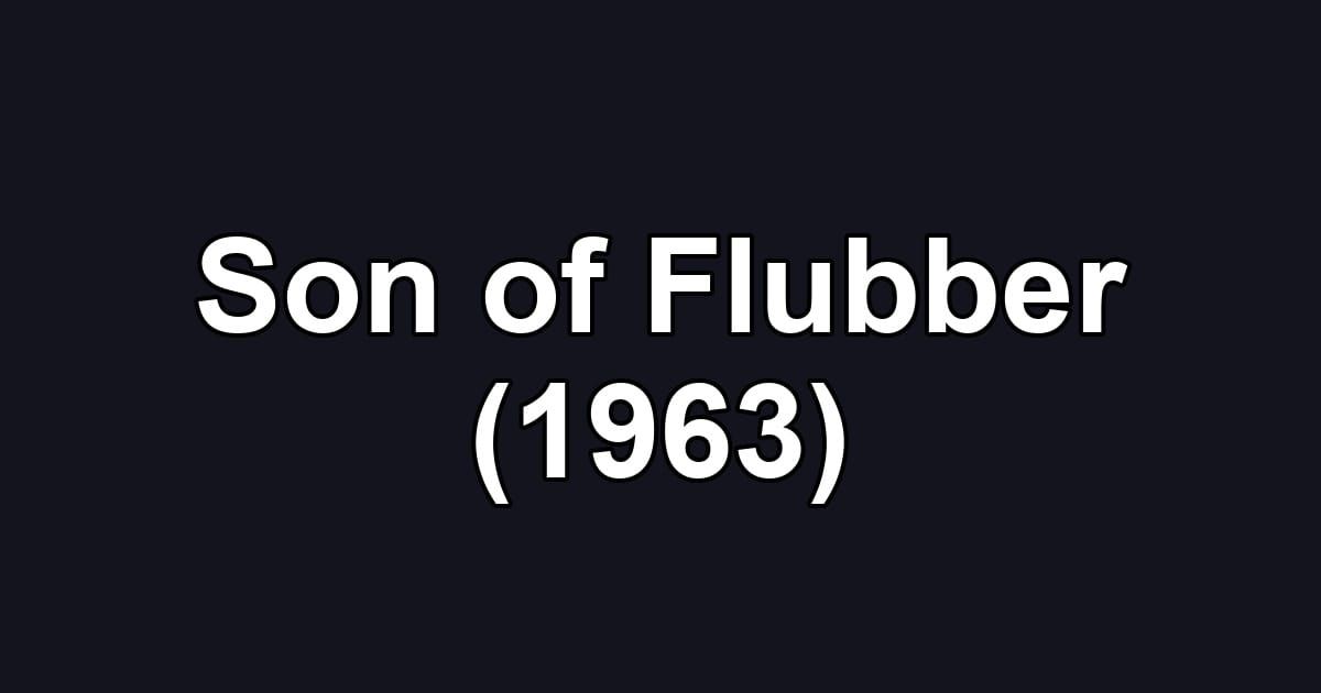 Son of Flubber (1963)