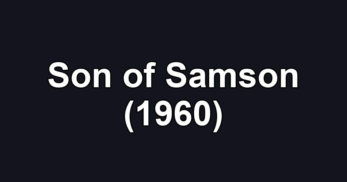 Son of Samson (1960)