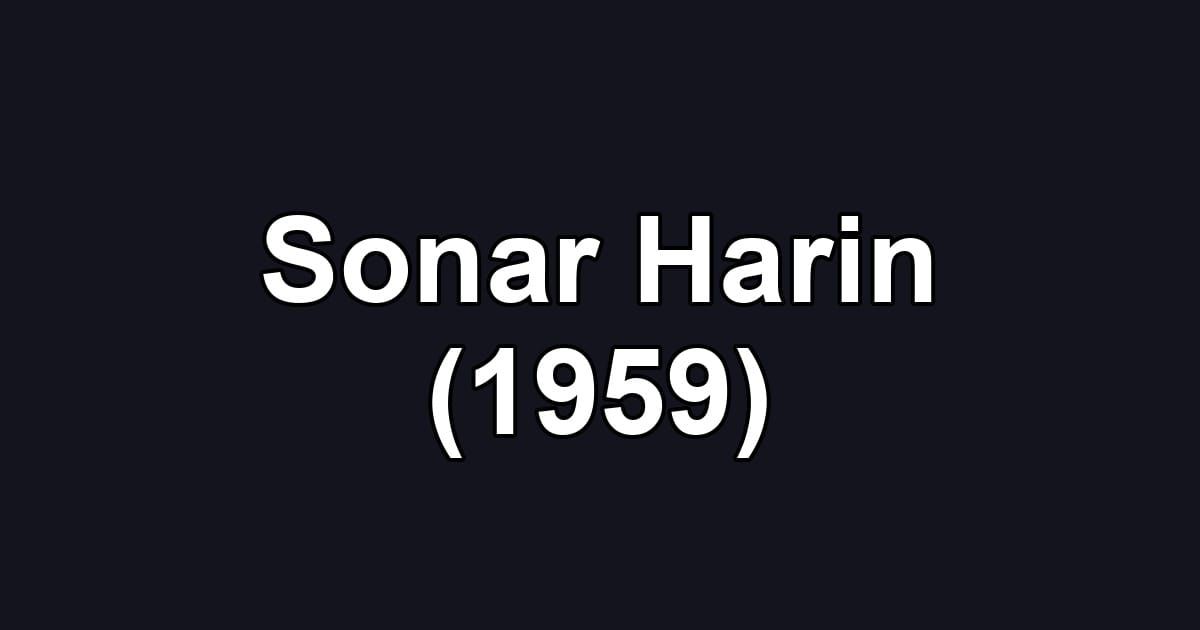 Sonar Harin (1959)