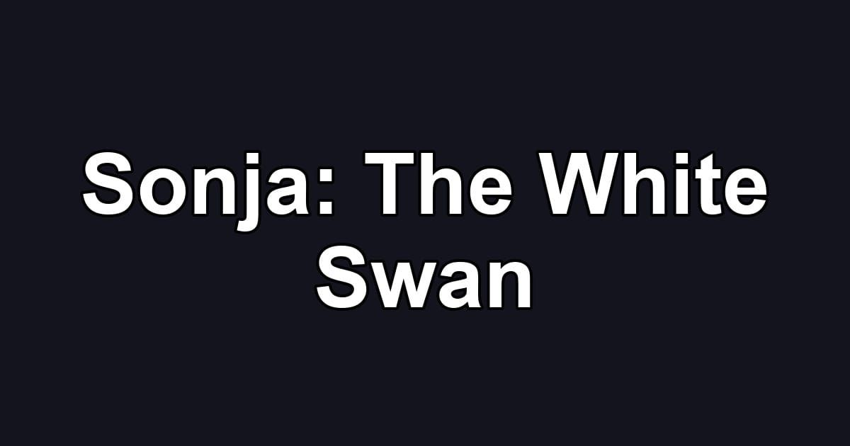 Sonja: The White Swan