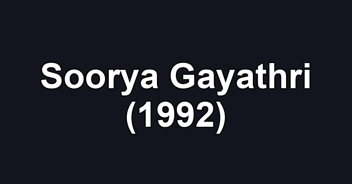 Soorya Gayathri (1992)