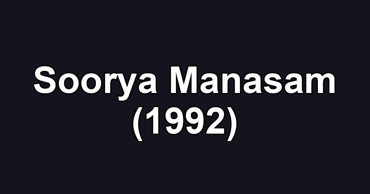 Soorya Manasam (1992)