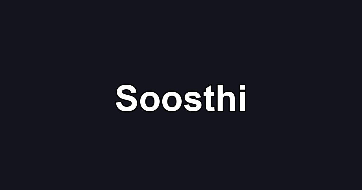 Soosthi