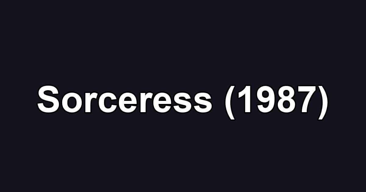 Sorceress (1987)