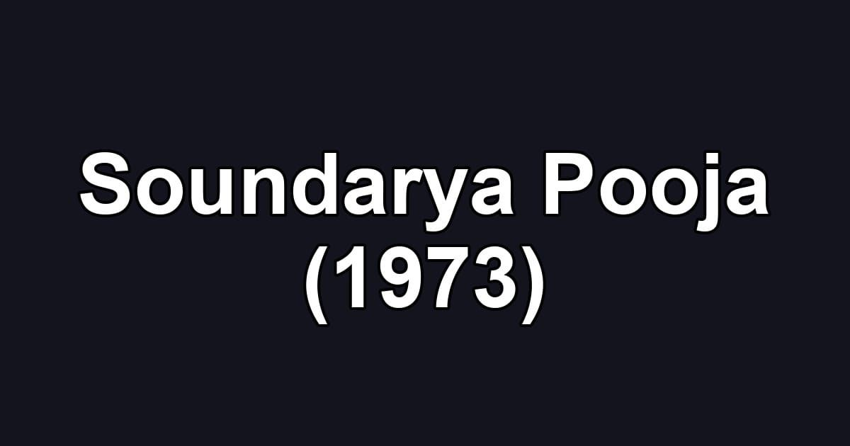 Soundarya Pooja (1973)