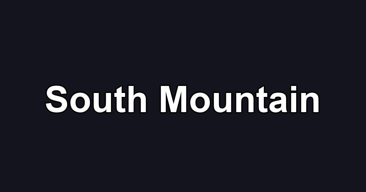 South Mountain