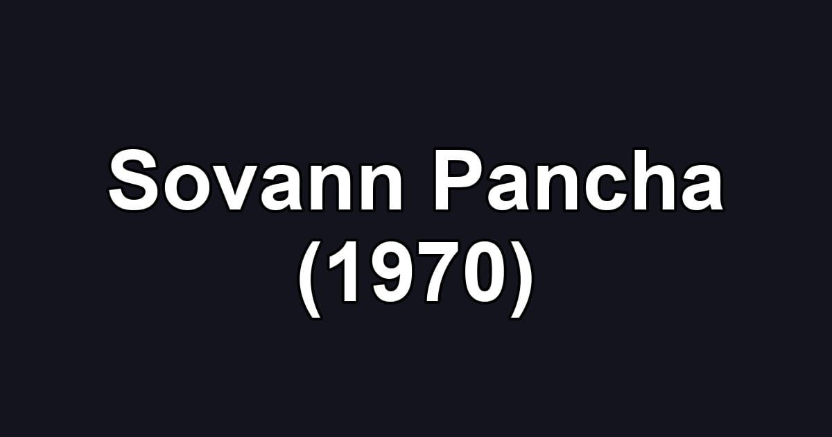Sovann Pancha (1970)