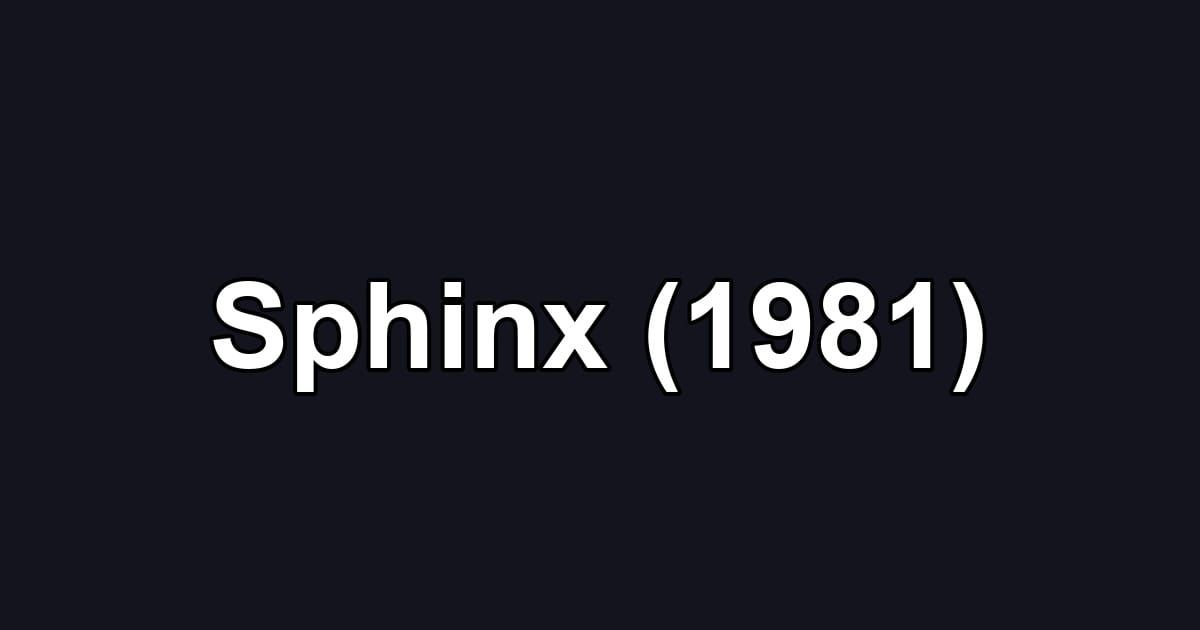 Sphinx (1981)