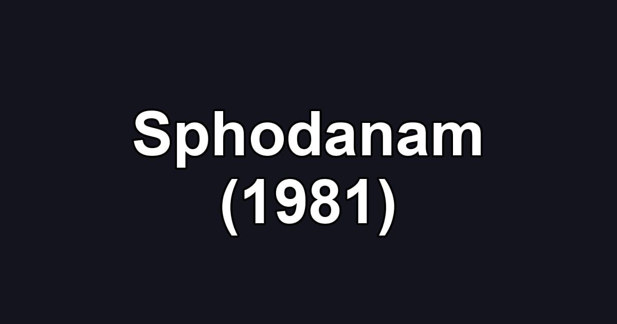 Sphodanam (1981)