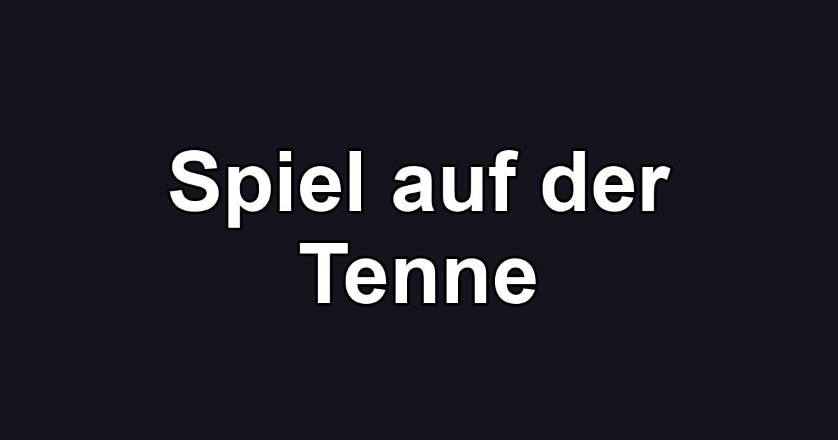 Spiel auf der Tenne