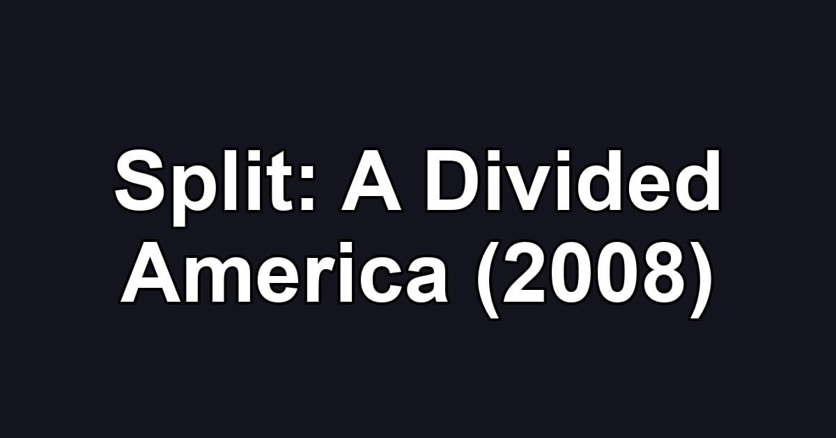 Split: A Divided America (2008)
