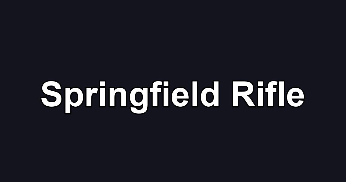 Springfield Rifle