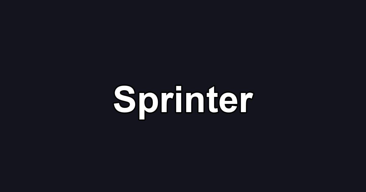 Sprinter