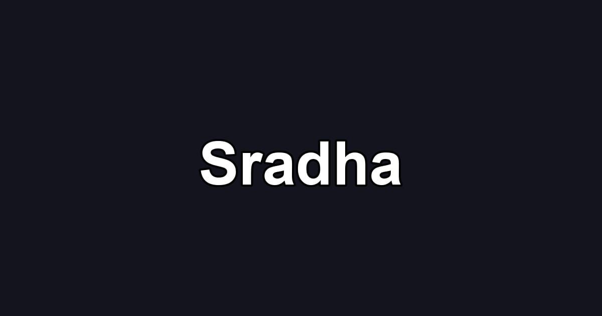 Sradha