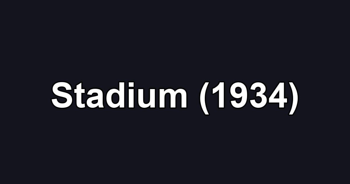 Stadium (1934)